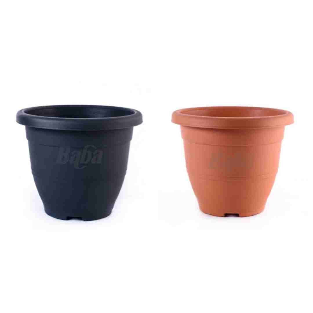 Baba EG-260 Round Plastic Pot B [26cmØx21.5cmH] - Prince Garden Centre