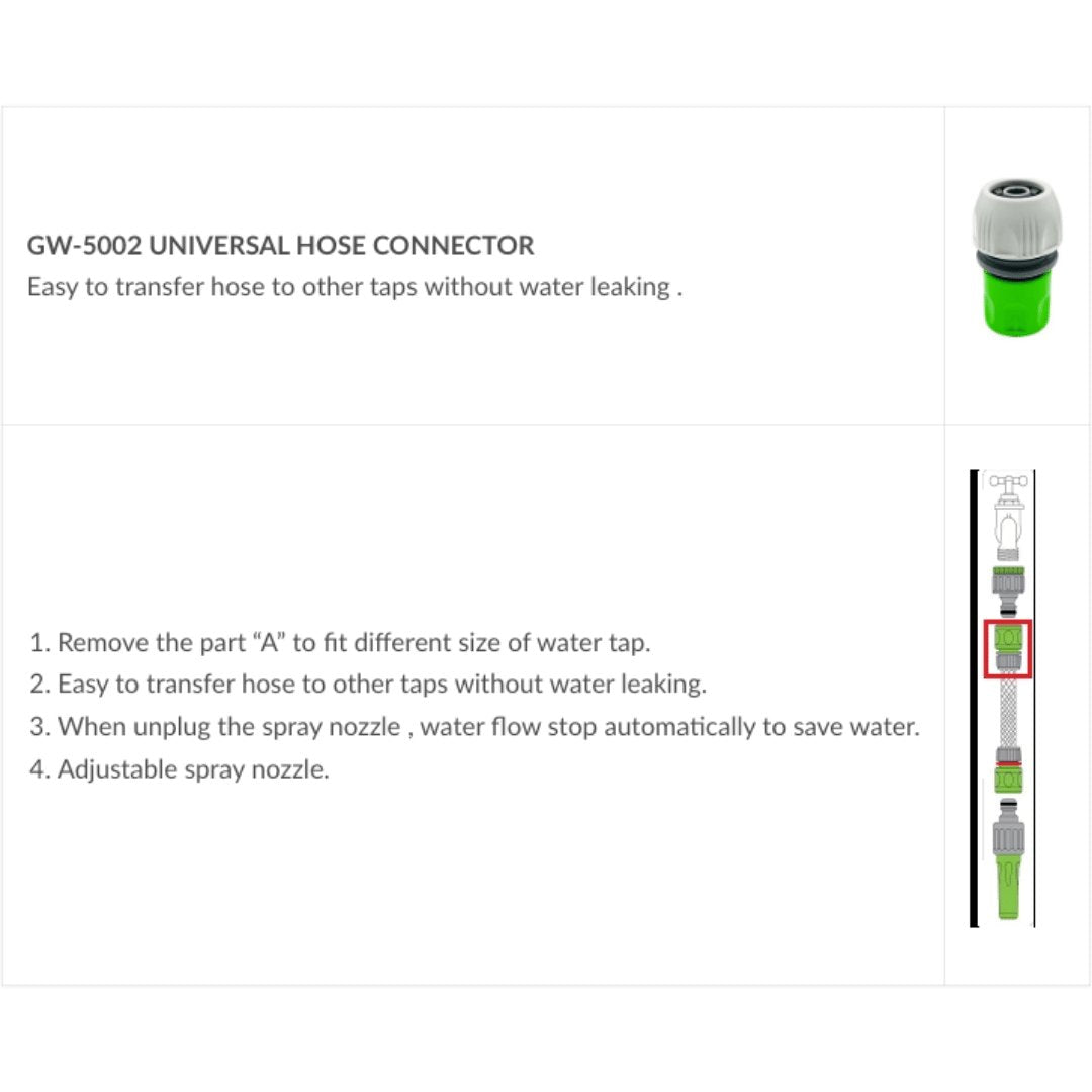 Baba Universal Hose Connector - Prince Garden Centre