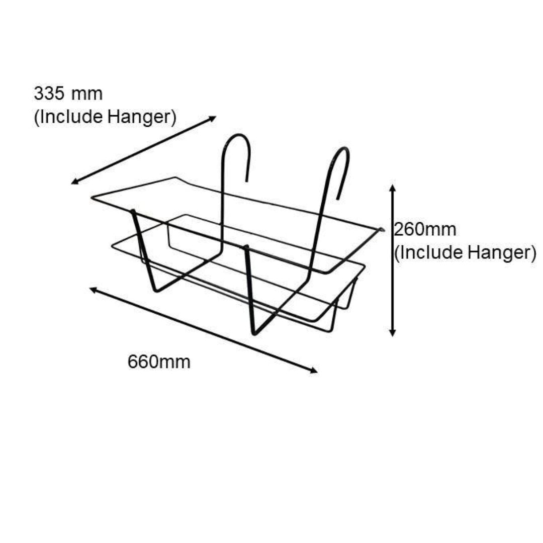 WH-34-3''/WH-35-3''- Hanging Shelf - Prince Garden Centre